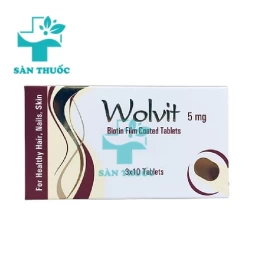 Wolvit 5mg - Thuốc điều trị thiếu hụt Biotin hiệu quả